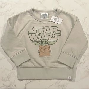 NWT babyGap | StarWars™ Little Rebel Yoda Sweatshirt | 18-24 months
